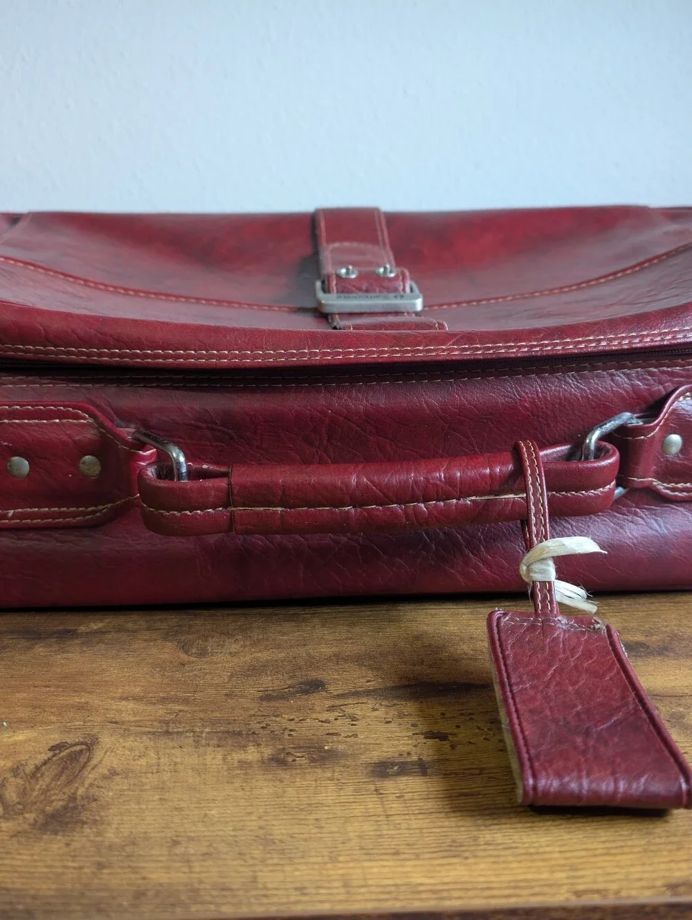 Vintage Samsonite Silhouette II Suitcase – Burgundy Red Carry On